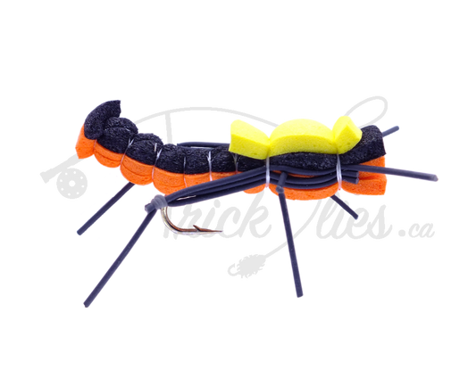 Foam Hopper Black and Orange