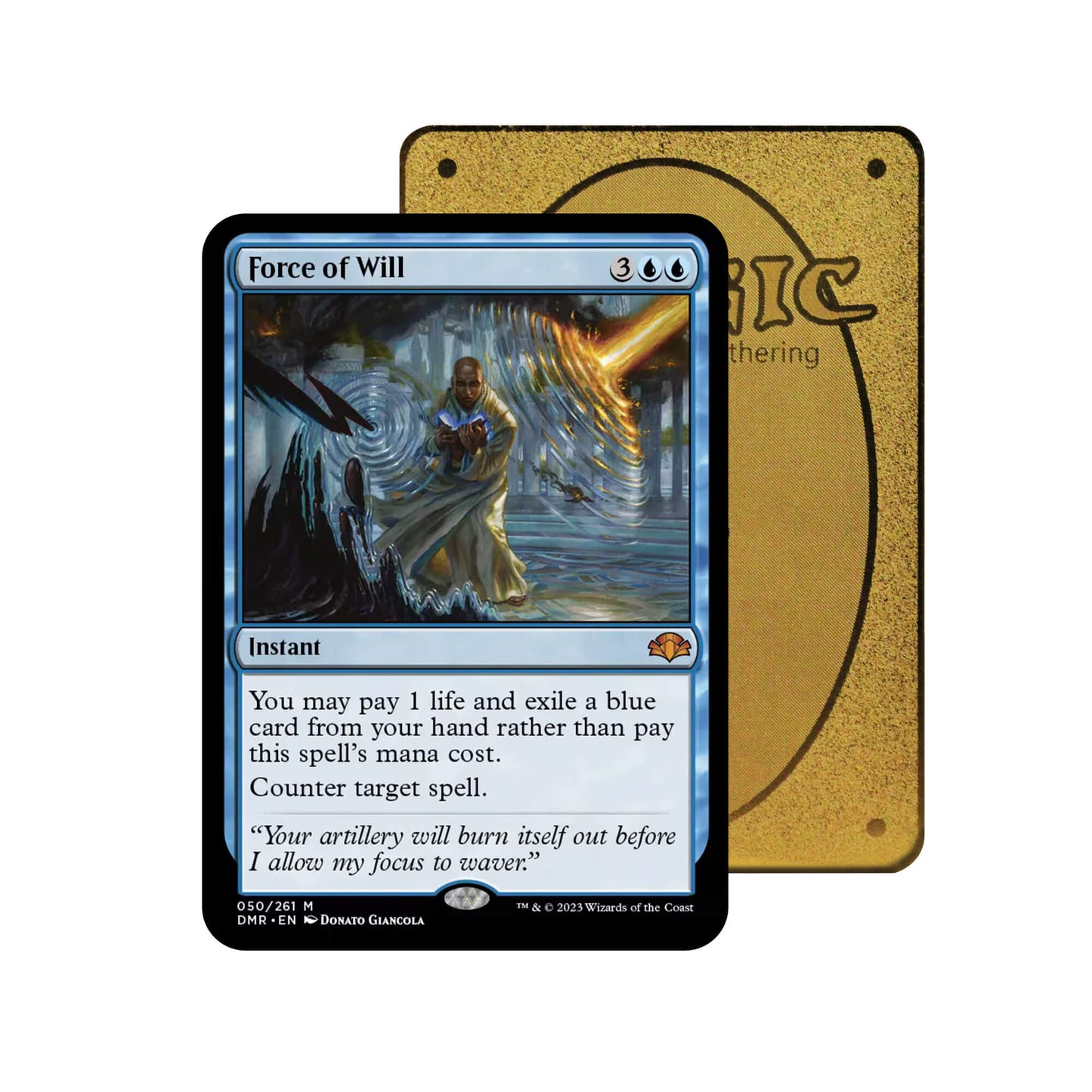Force of Will Metal Orica Card