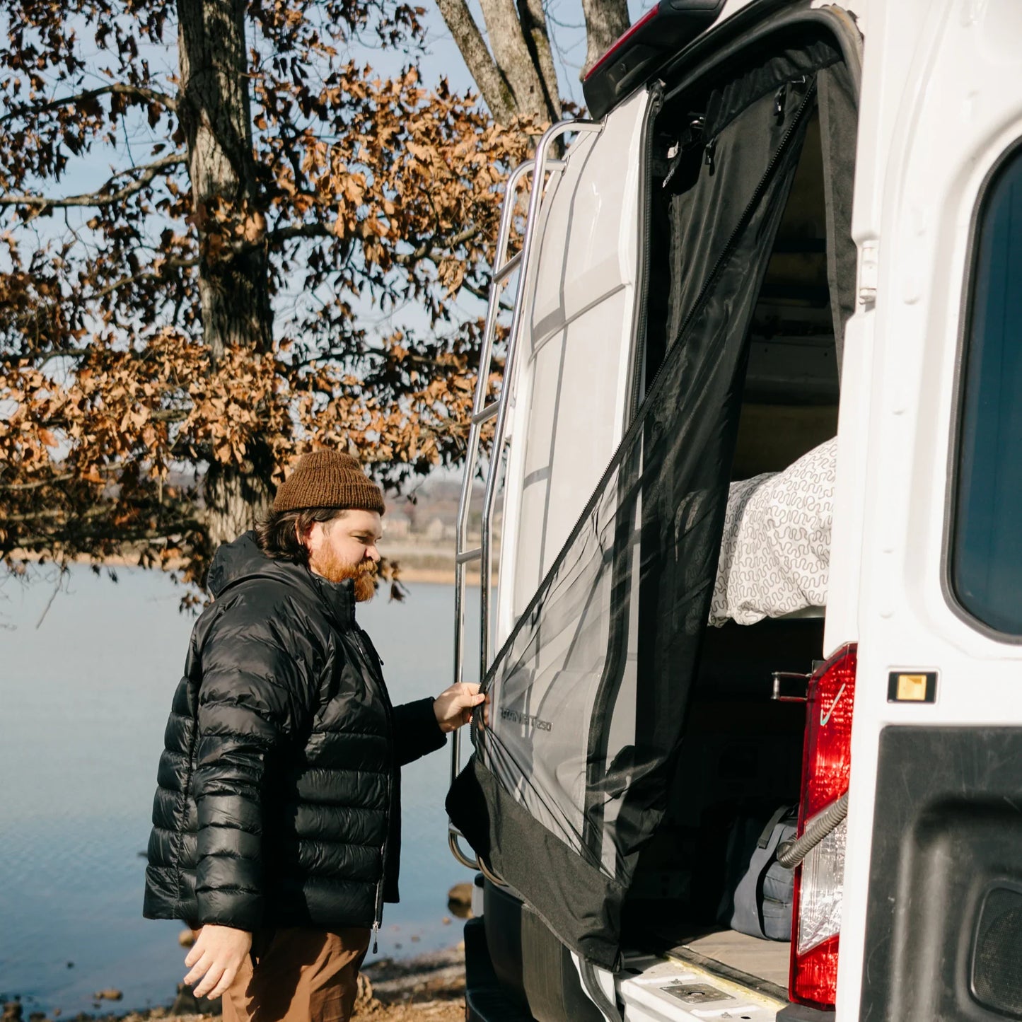 Ford Transit Rear Door Bug Screen | VanEssential