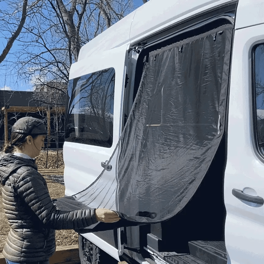 Ford Transit Sliding Door Bug Screen | VanEssential