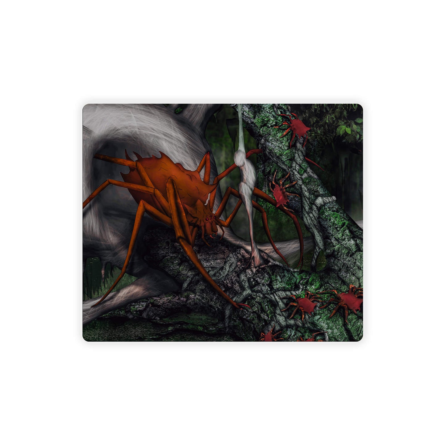 Forest Spider Creature Mouse Pad