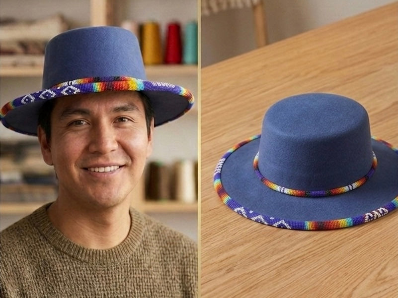 Size- 56 Beaded  Hat