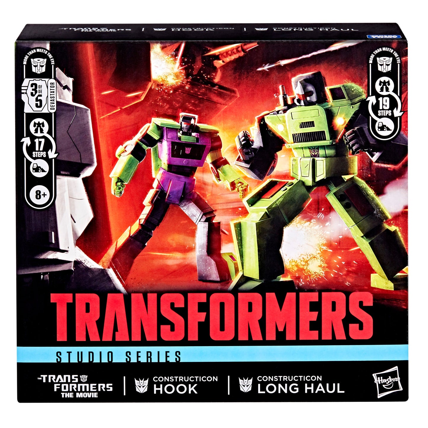 Transformers Studio Series The Transformers: The Movie Constructicon Long Haul & Constructicon Hook