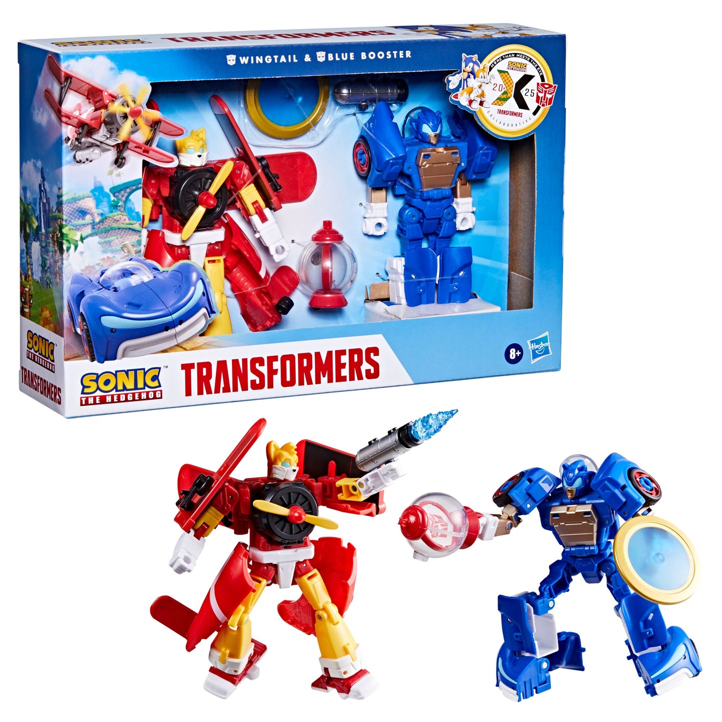 Transformers Collaborative Sonic the Hedgehog x Transformers Wingtail and Blue Booster