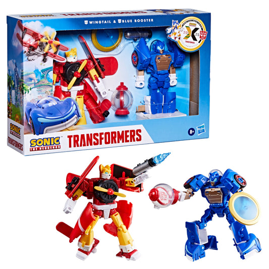 Transformers Collaborative Sonic the Hedgehog x Transformers Wingtail and Blue Booster