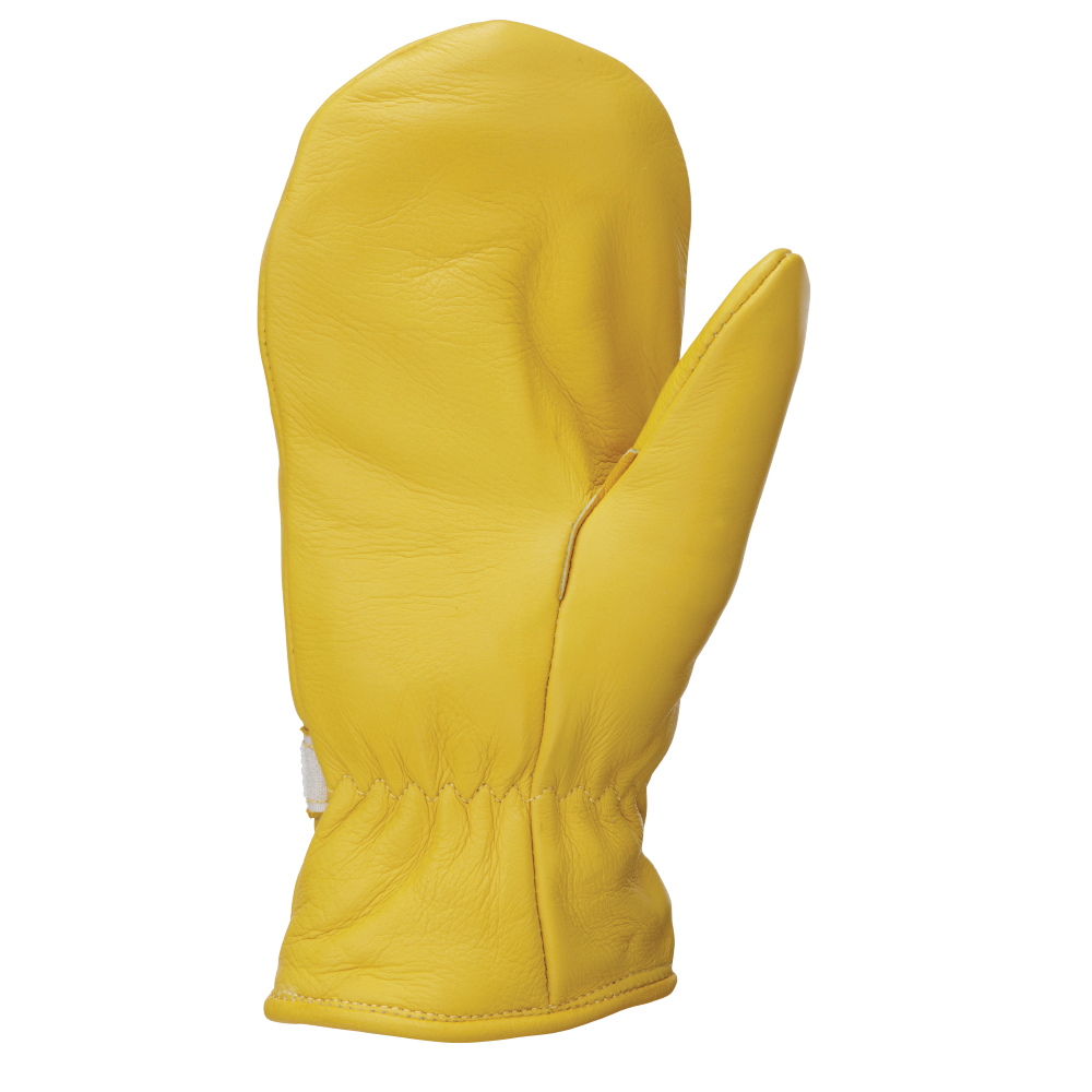 Tough Duck Leather Adjustable Pile-Lined Mitt (G353)
