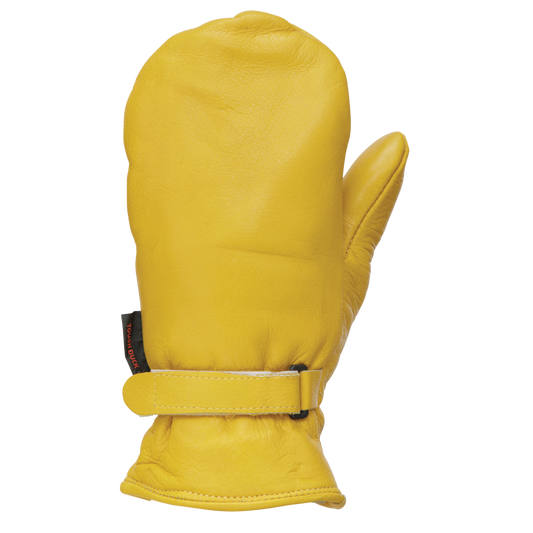 Tough Duck Leather Adjustable Pile-Lined Mitt (G353)