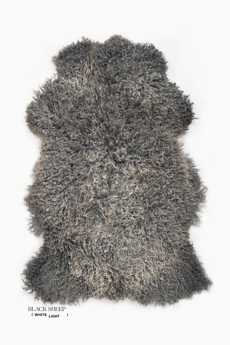 Grey Long Wool Gotland Sheepskin