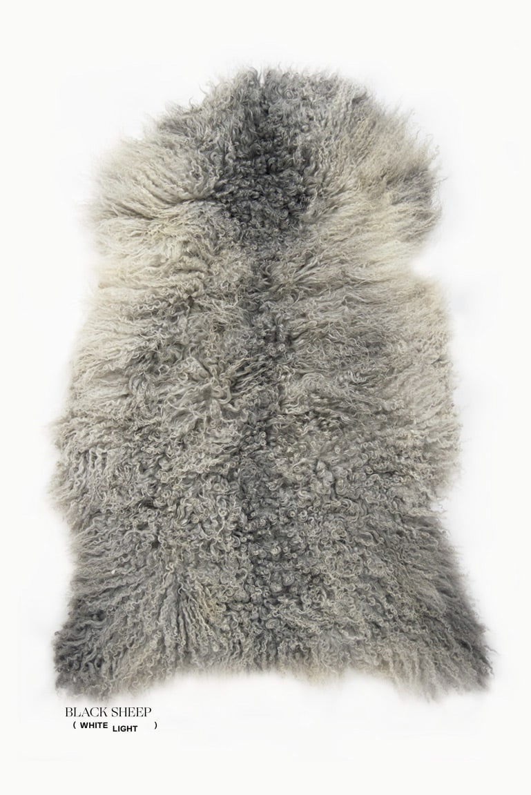 Grey Long Wool Gotland Sheepskin