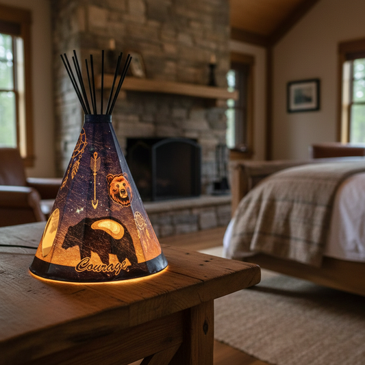 Bear Teepee Lamp