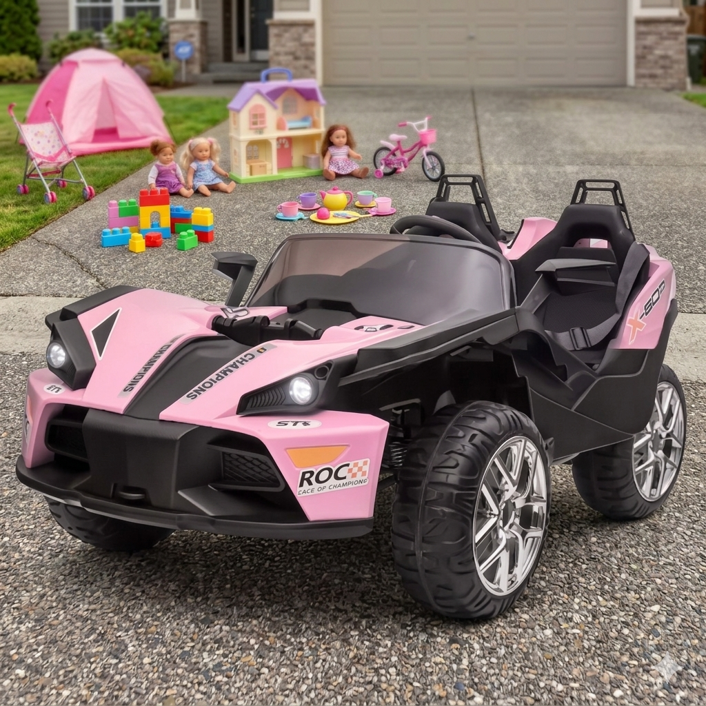 Slingshot Style 12V 2 Seater Kids Ride On Car with Remote Control