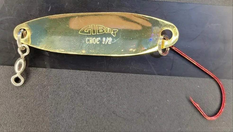 🍁Gibbs Croc Brass Fire Stripe Spoon 1/2oz