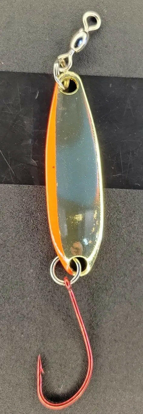 🍁Gibbs Croc Brass Fire Stripe Spoon 3/8oz
