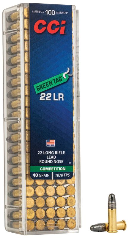 CCI Green Tag 22 LR 40 Grain