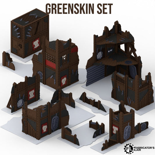 11th Edition Foldable terrain - Greenskin Set