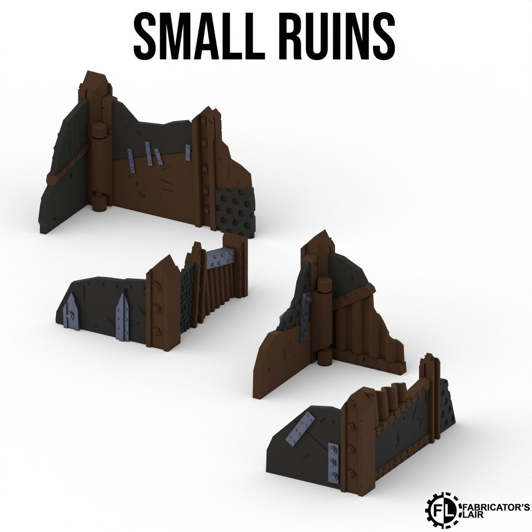 11th Edition Foldable terrain - Greenskin Set