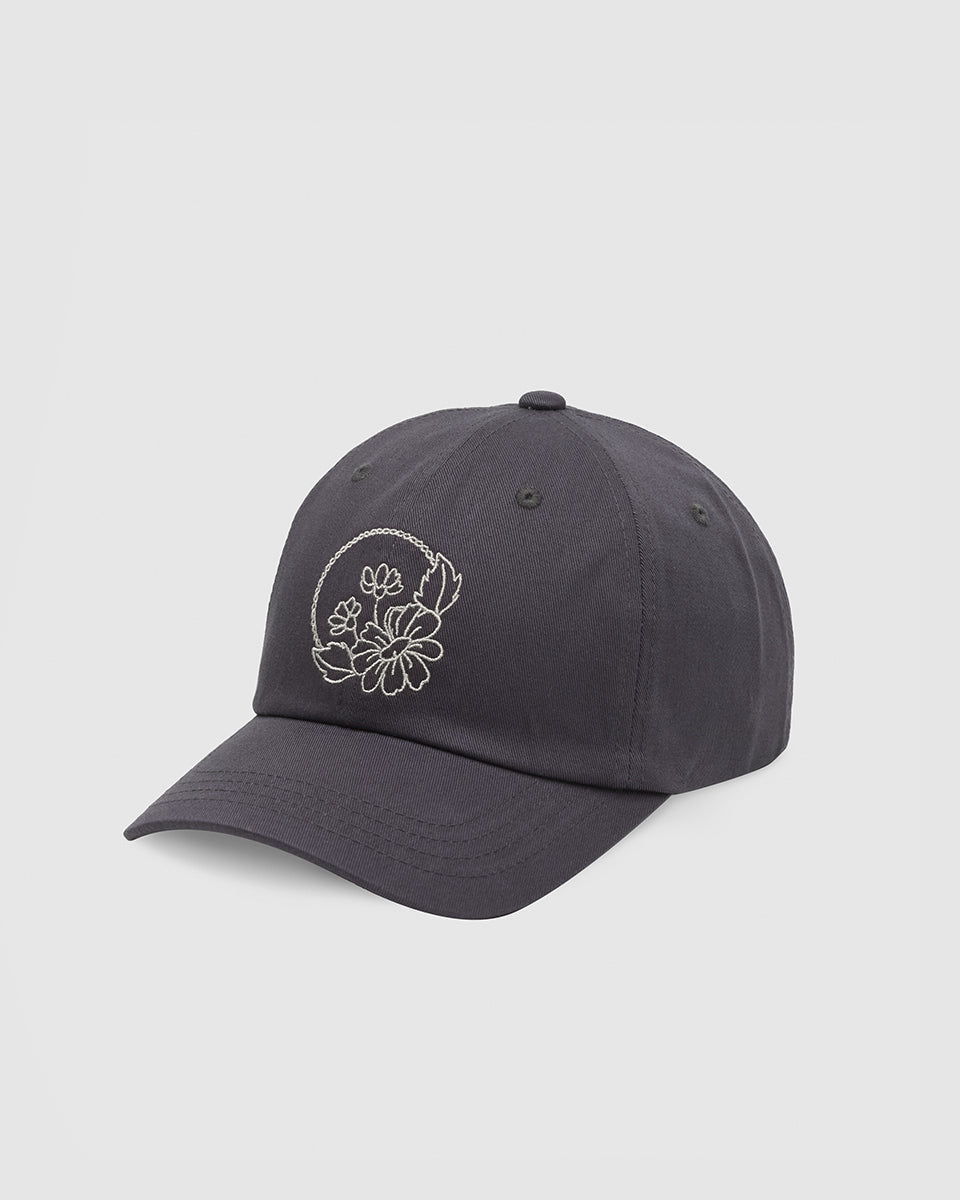 Daisy Embroidery Peak Hat