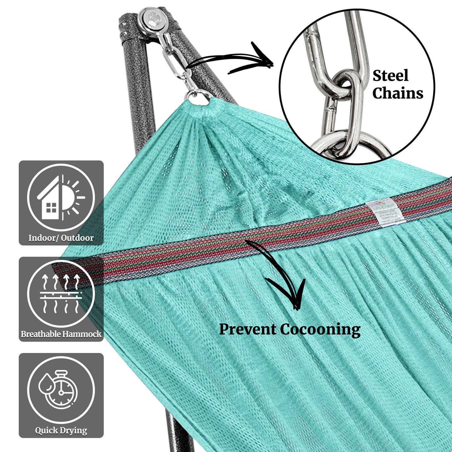 Universal Hammock with Medium Size Stands