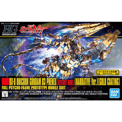 HGUC 1/144 UNICORN GUNDAM 03 PHENEX - DESTROY MODE - NARRATIVE - GOLD COATING