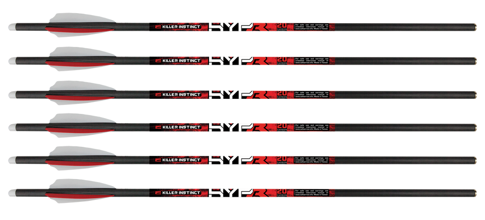 Killer Instinct HYPR 20" Crossbow Bolts 6pk