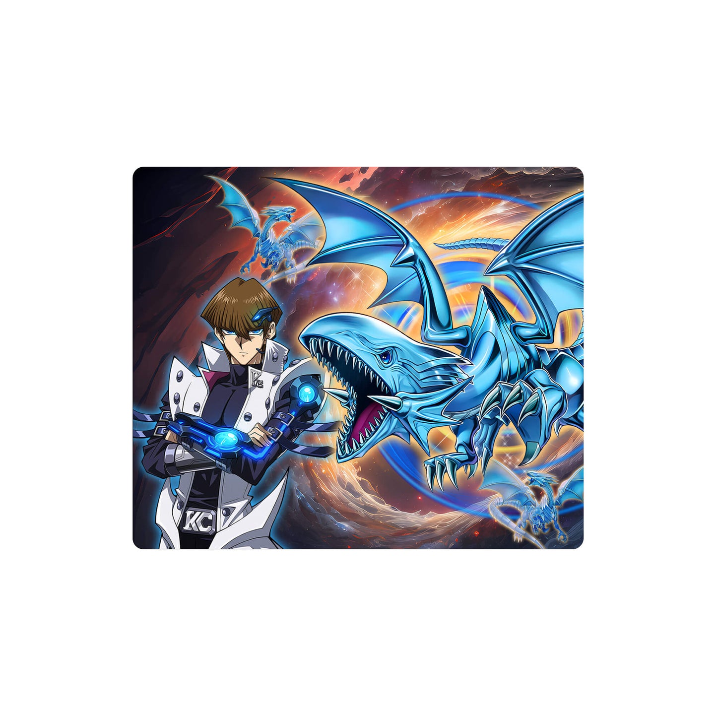 Heart of the Blue Eyes Mouse Pad