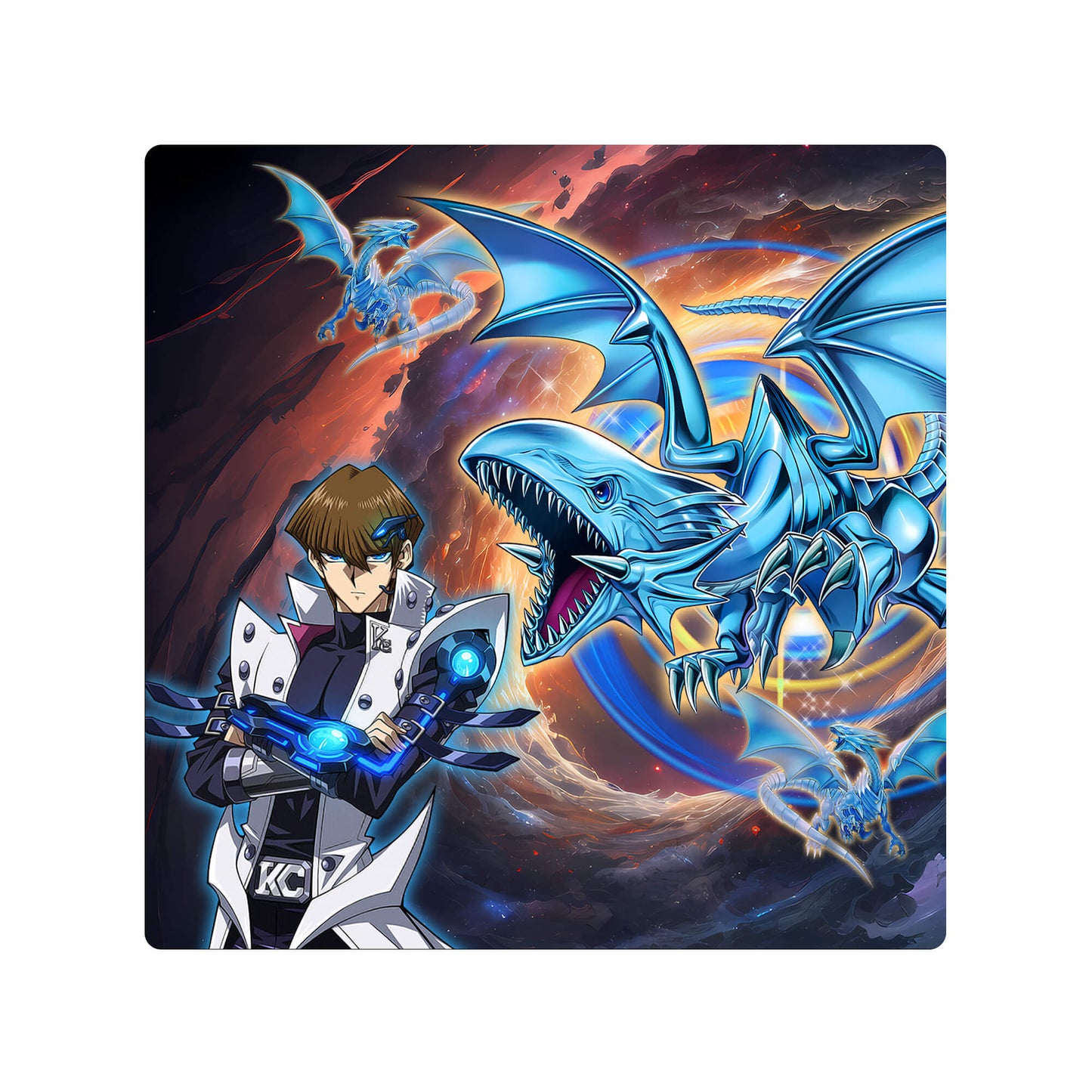 Heart of the Blue Eyes - Double Mat