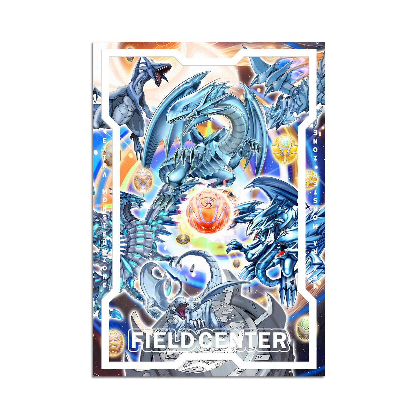 Heratic Seals Blue Eyes White Dragon Metal Field Center