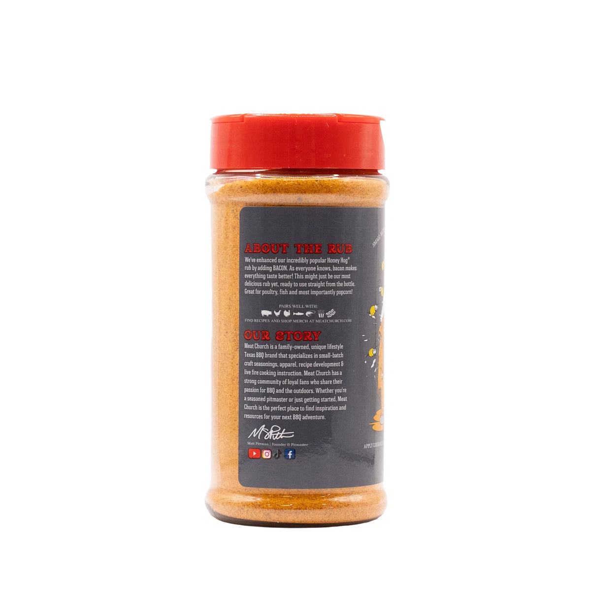 Meat Church Honey Bacon BBQ Rub – 13 oz