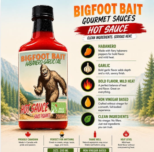 Hot Sauce - Bigfoot Sauce - Mild - 200ml x 6ct