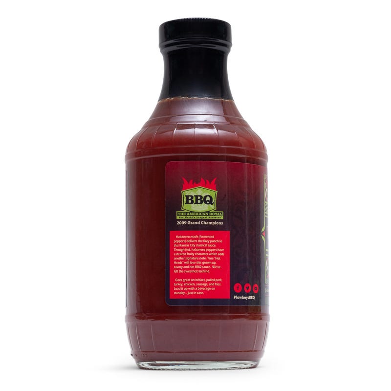 Plowboys Barbeque Hot Head BBQ Sauce
