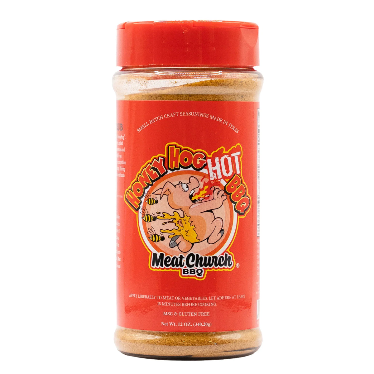 Meat Church Honey Hog Hot BBQ Rub – 12 oz