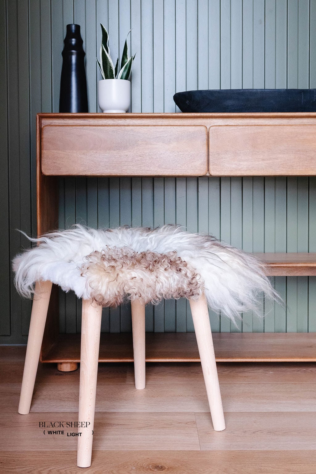 FEO - Mélange Sheepskin Stool