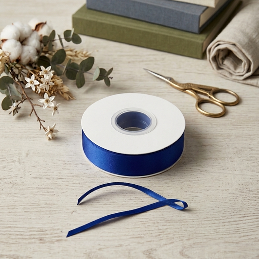 30 Meter Double Face Royal Blue #329 Ribbon Roll