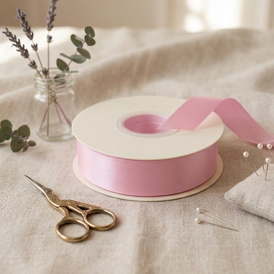 30 Meter Double Face Light Pink #148 Ribbon Roll