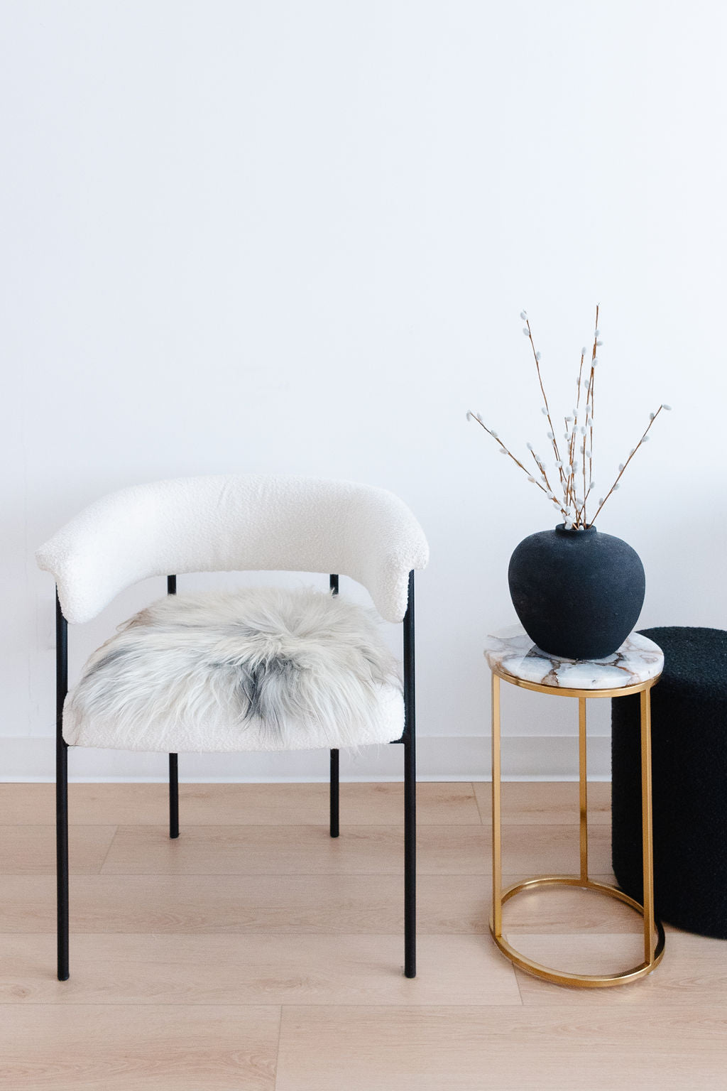 Natural Light Grey Icelandic Sheepskin Chair Pad