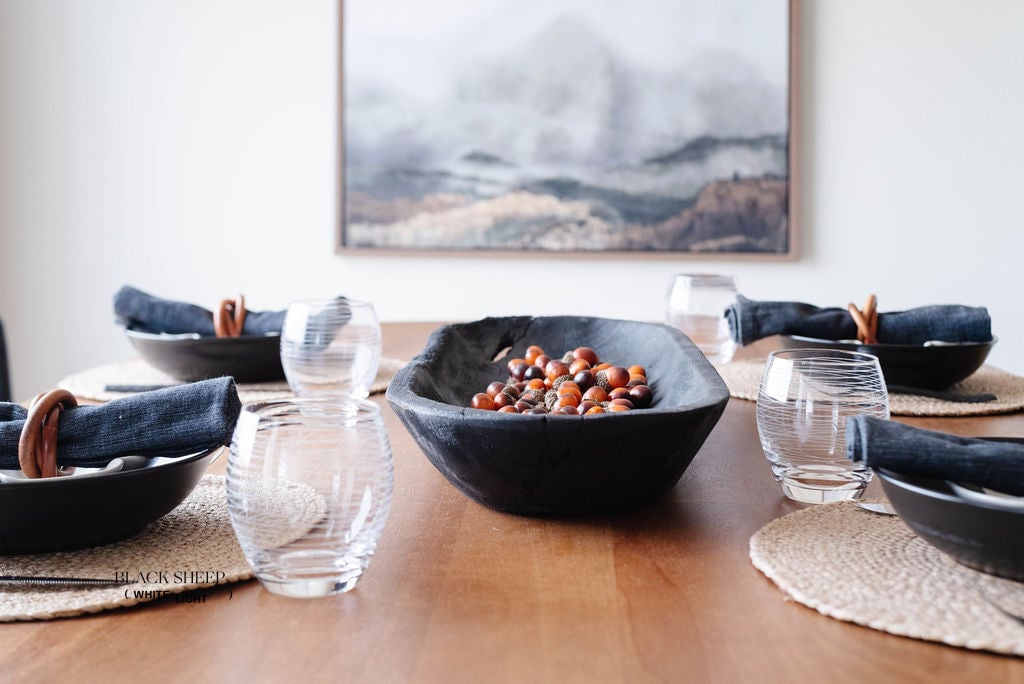 Burnt Teak Oval Vessel