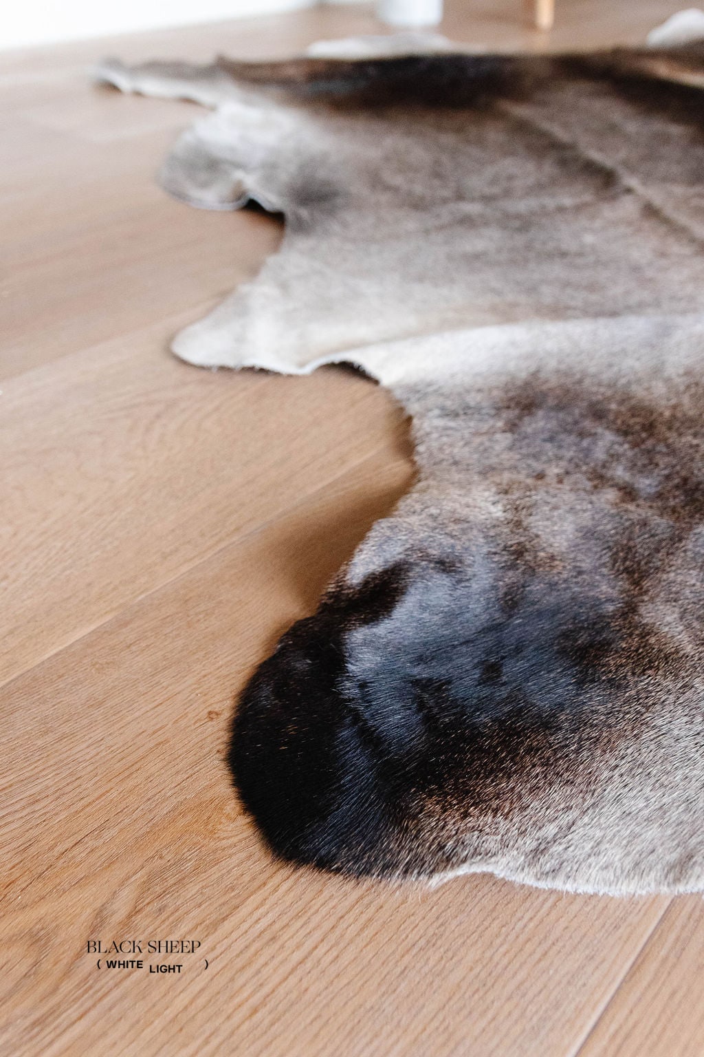 Large Dark Grey Cowhide Area Rug