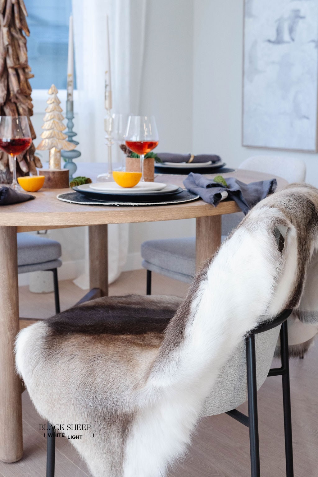 Dark Sami Reindeer Hide