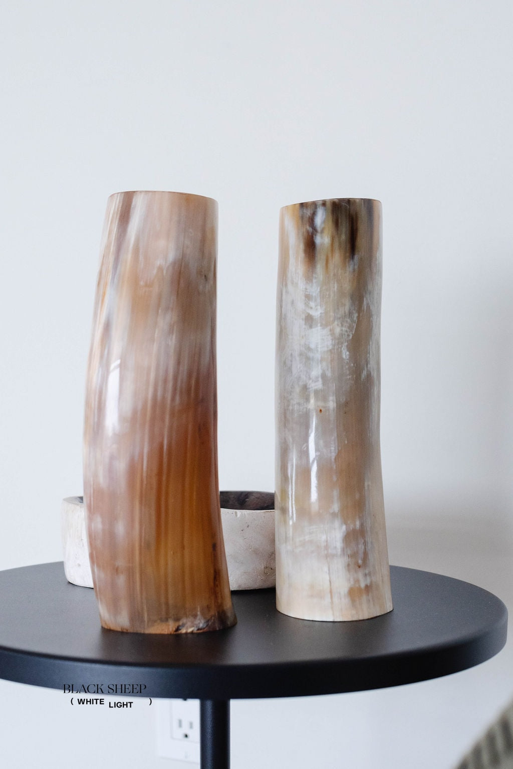 Ankole & Gyr Horn Light Vase