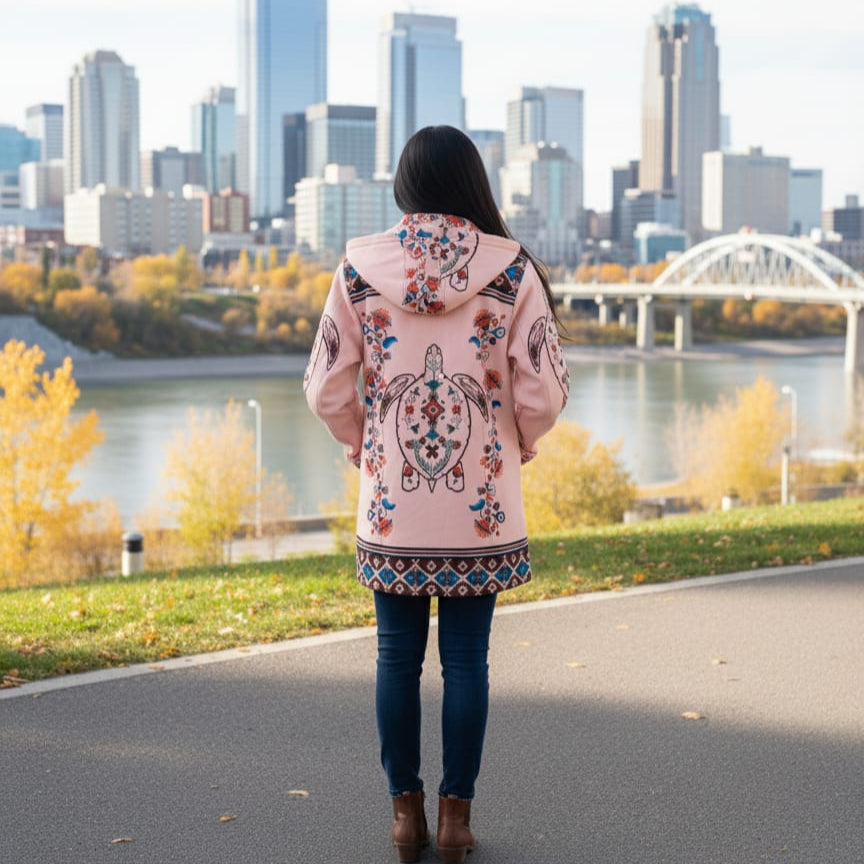 Blush Turtle 3/4-Length Coat