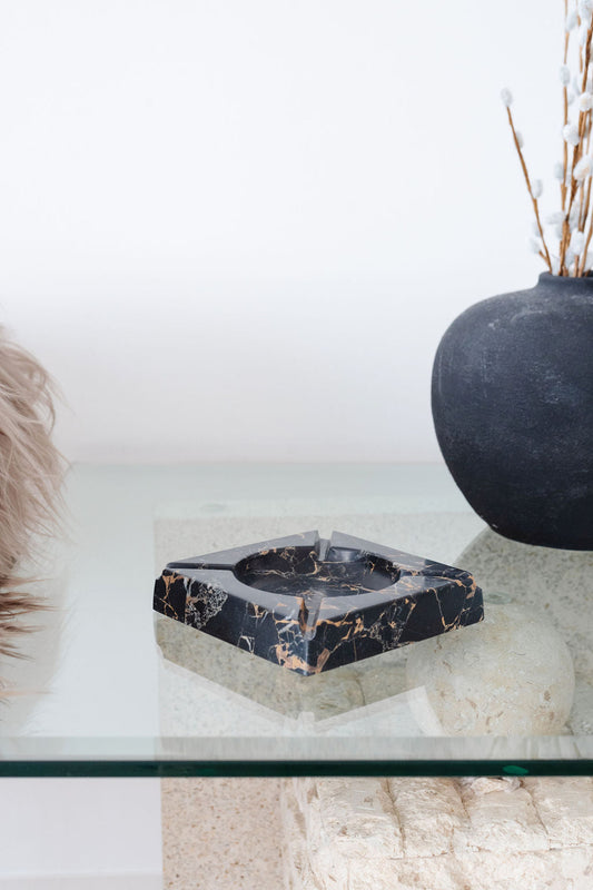 Golden Black Marble Cigar Holder