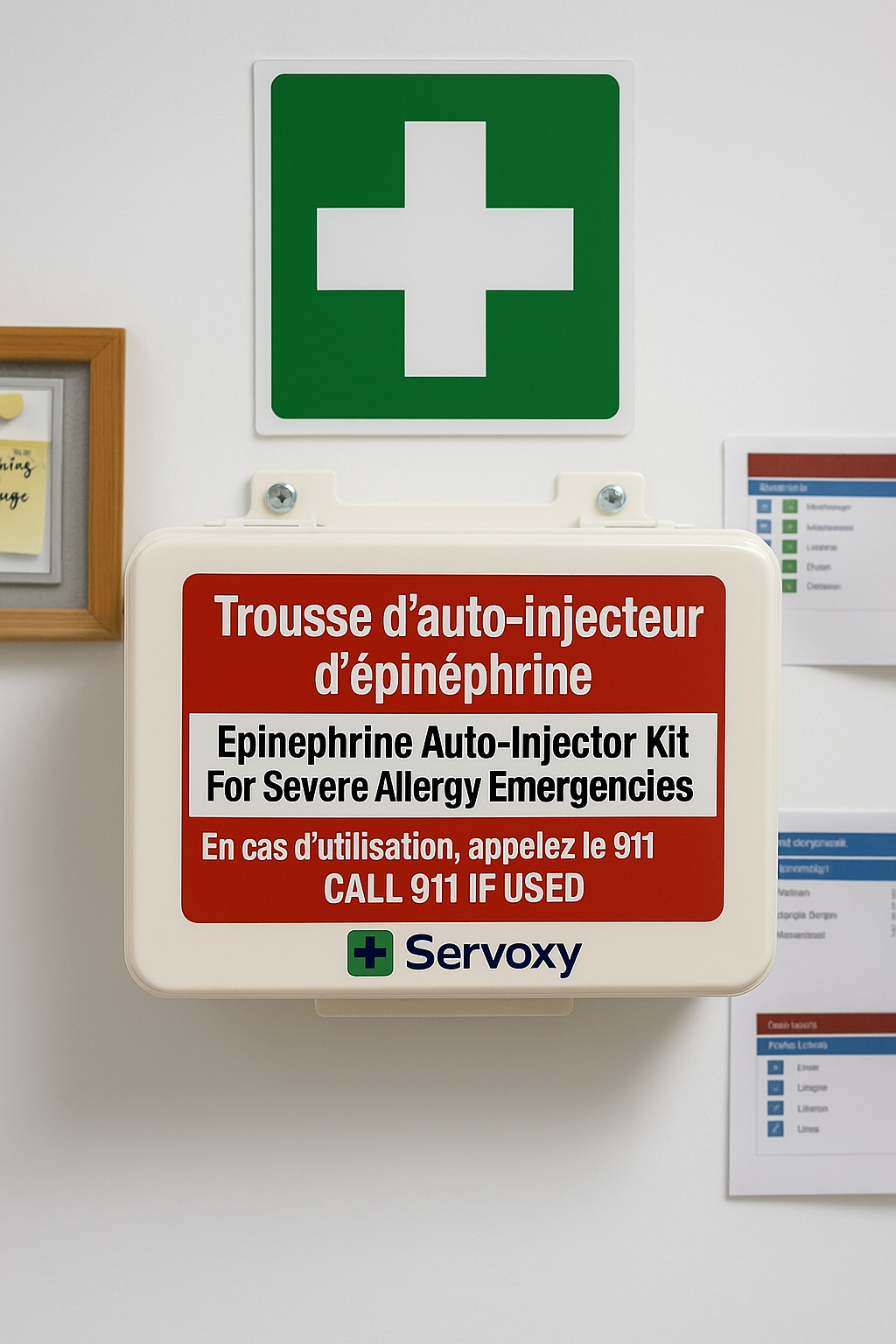 Allergy Emergency Cabinet Kit - Wall Mountable