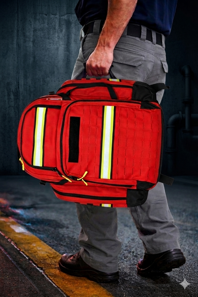 Emergency Oxygen First Responders Backpack Kit with D Cylinder