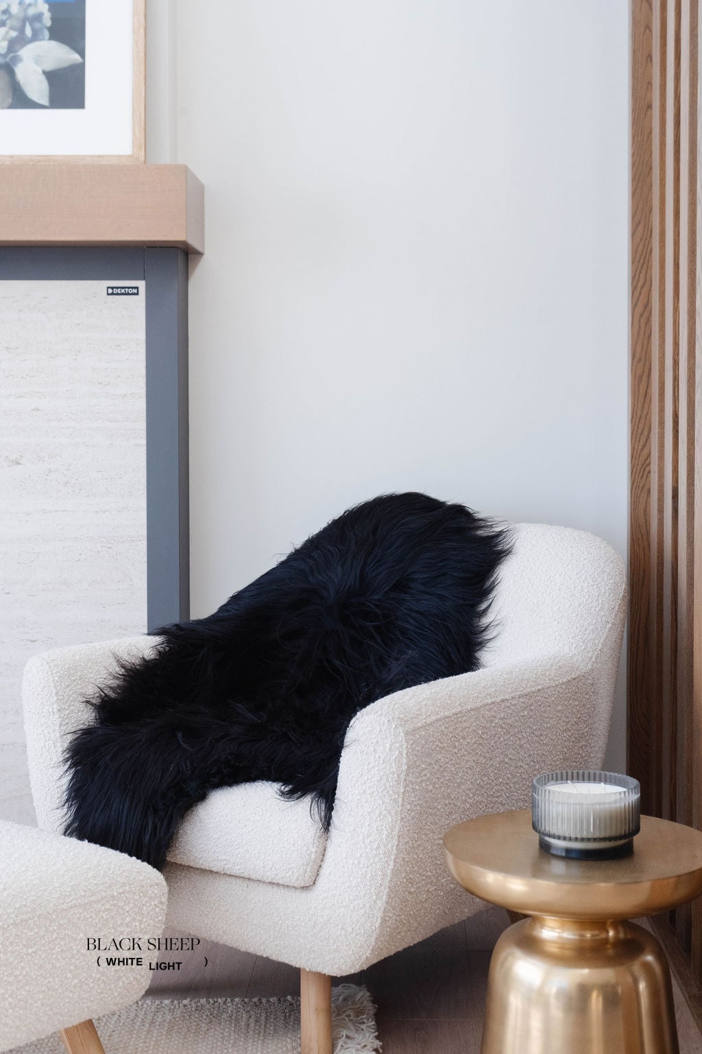 Black Icelandic Sheepskin