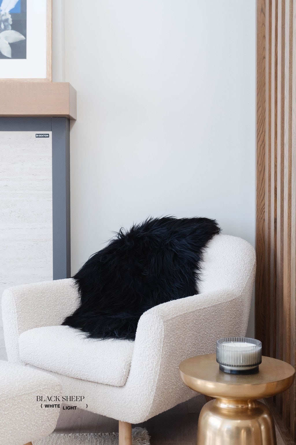 Black Icelandic Sheepskin