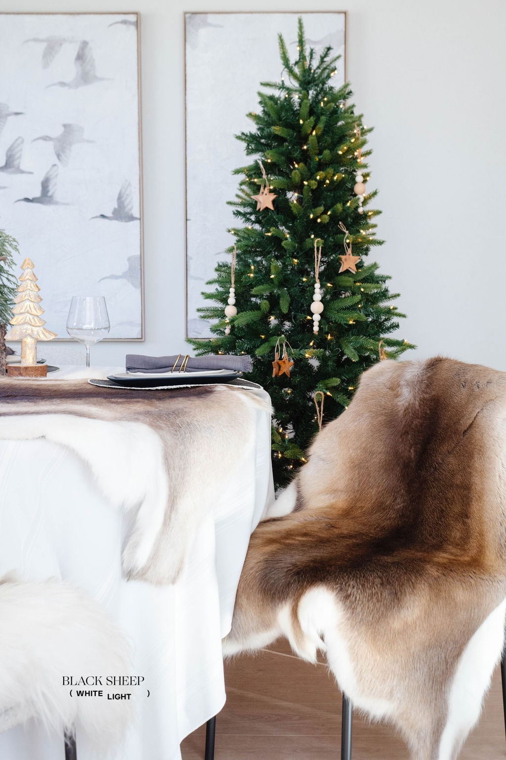 Dark Sami Reindeer Hide