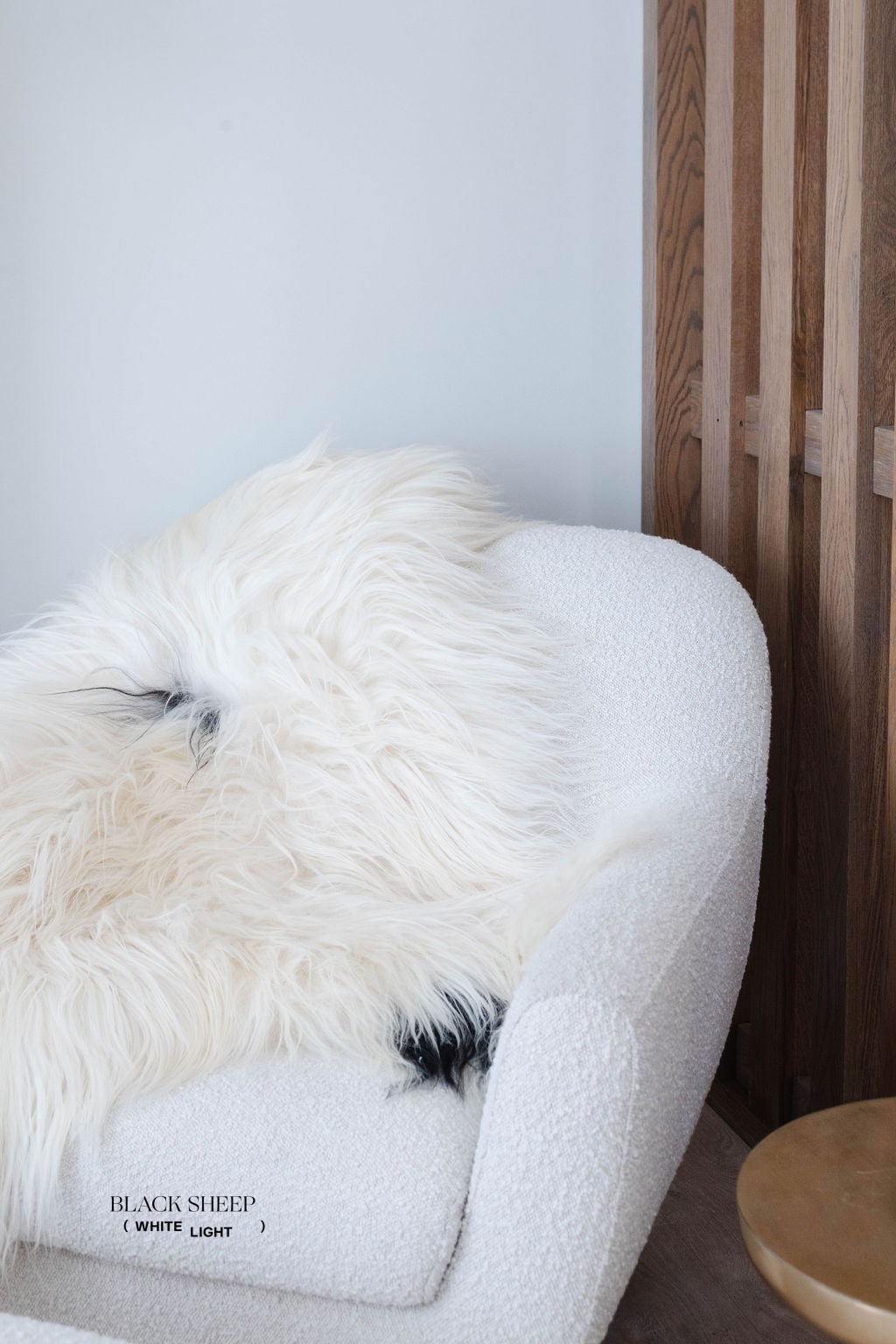 Black Spotted Icelandic Sheepskin | Random