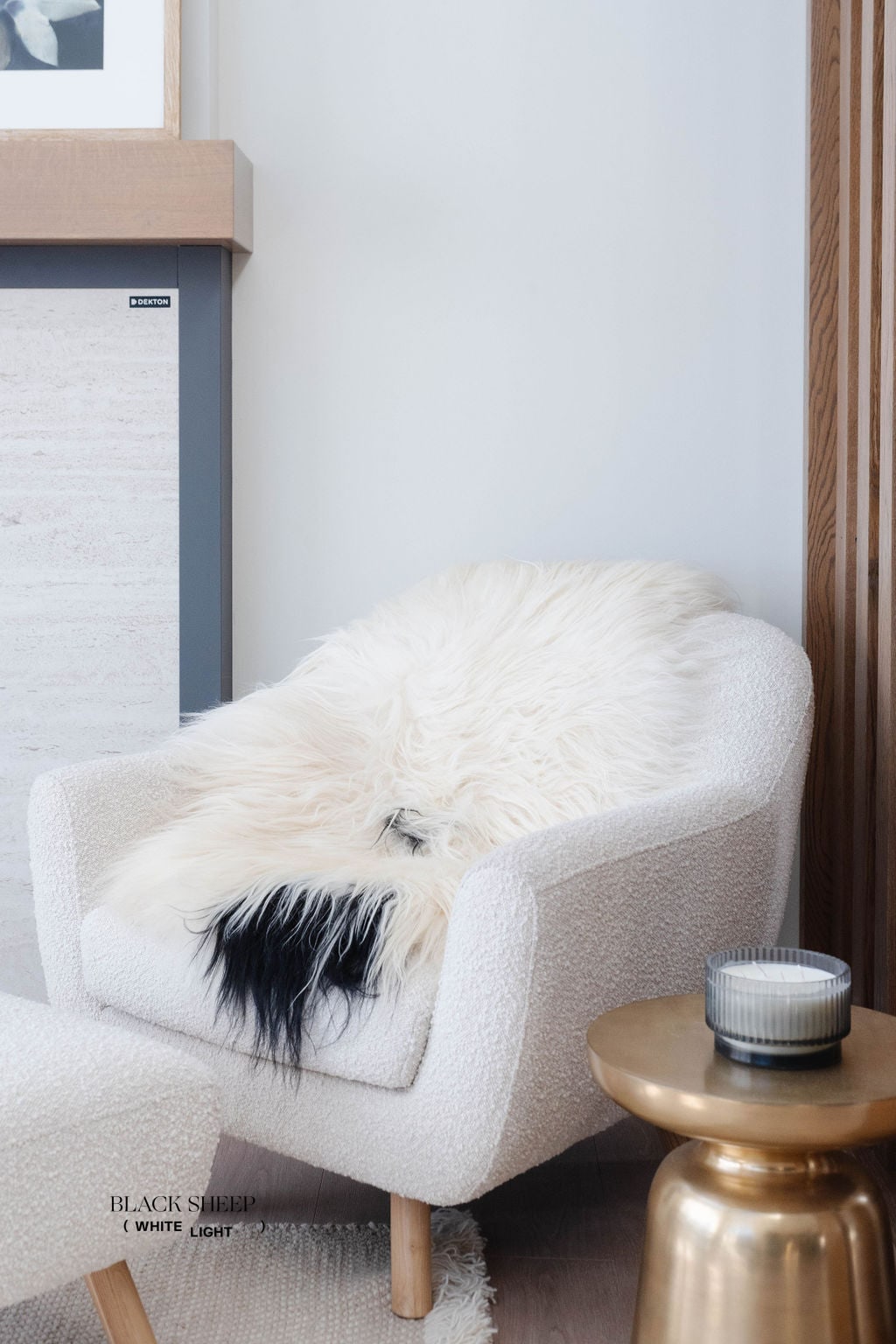 Black Spotted Icelandic Sheepskin | Random