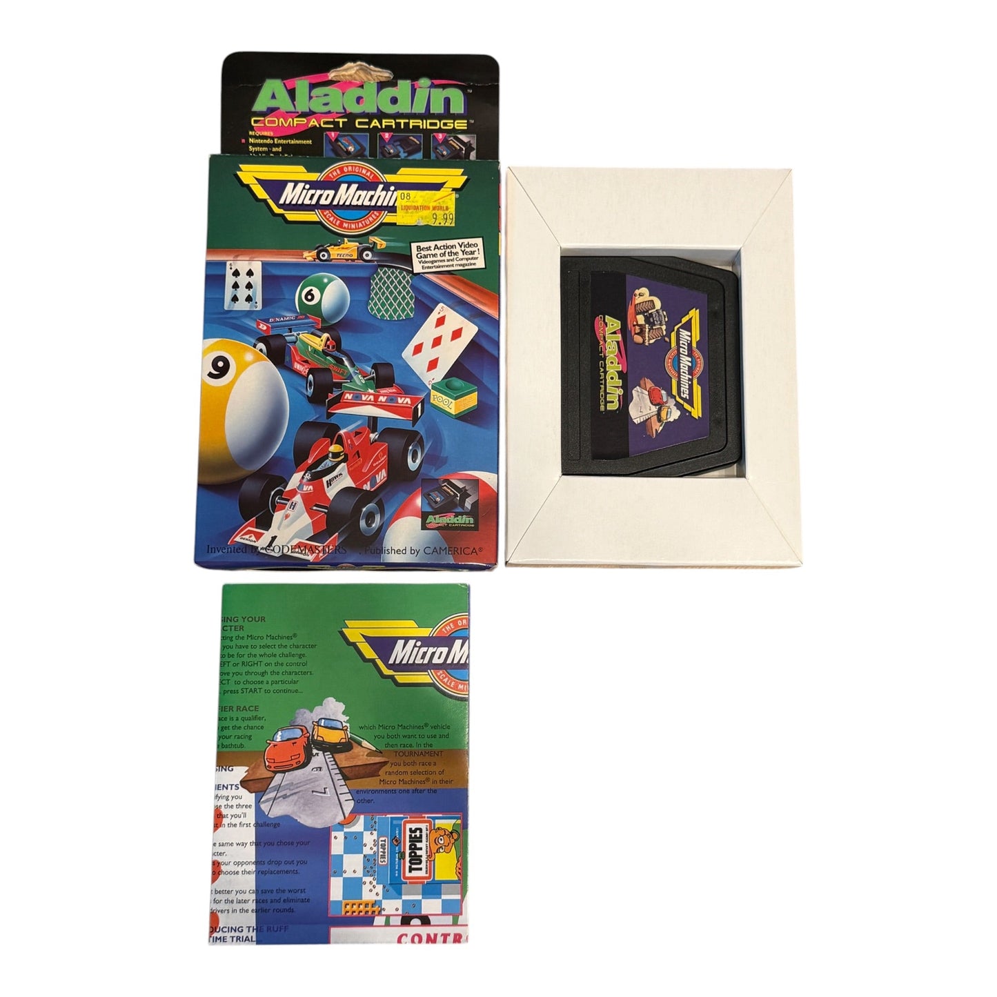 Micro Machines [Aladdin Compact Cartridge] (NES)