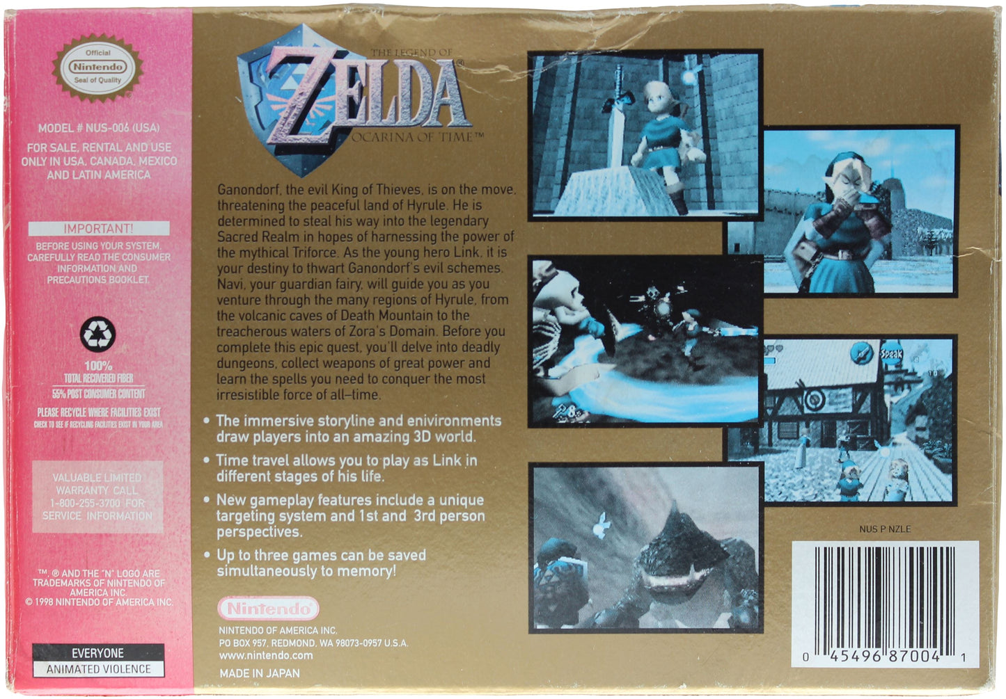 The Legend Of Zelda: Ocarina Of Time CIB